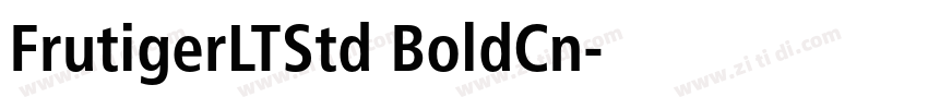 FrutigerLTStd BoldCn字体转换